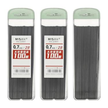 Imagem de PATIKIL 300 peças de grafite mecânico 2B, refil de grafite preto de 0,7 mm, refil de lápis resistente à quebra para escrever material de escritório, verde