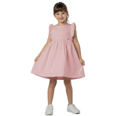 Imagem de Vestido Infantil Rose Babado Menina Festa Princesa Liso - Vrasalon, 8,