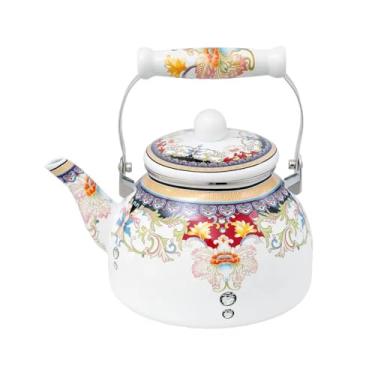 Imagem de Chaleira Esmaltada Vintage 2,5L para Indução - Charm Indiana