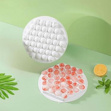 Imagem de Forma de Gelo Esfera 37 Cavidades Gelo de Bolinha forma de gelo de plástico(Branco)