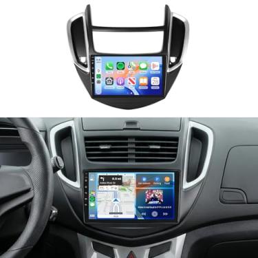 Imagem de Rádio Android 13 4G + 64G para Chevy Trax 2014 2015 2016 estéreo para carro com carplay sem fio Android Auto, 5.0 Bluetooth 32EQ, tela sensível ao toque IPS de 9 polegadas 1280 x 720P, câmera de