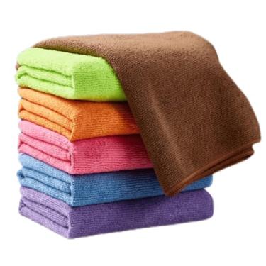 Imagem de Kit 10 Panos de Microfibra 80x60cm Multiuso para Limpeza de Carro, Vidro, Cozinha e Pia com Absorção Rápida e Fácil Reutilização (60 x 40 cm)