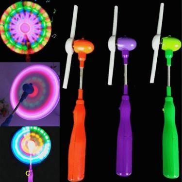 Imagem de Brinquedo Musical Catavento Moinho Com Luzes Led Coloridas - Toy Home