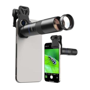 Imagem de MIAO LAB Lente teleobjetiva 10X e lente macro 10X, kit de lente de câmera de telefone 2 em 1