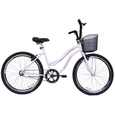 Imagem de Bicicleta Feminina Aro 26 Beach Branca-Feminino