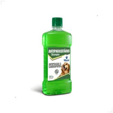 Imagem de Shampoo Para Cães Antipulgas Carrapato 500ml World Medida:500ml - Worl