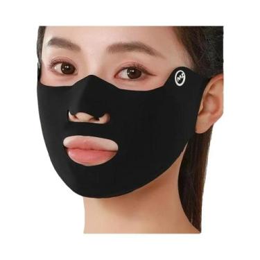 Imagem de Máscara Facial Respirável De Seda Gelada, À Prova De Poeira, Protetora