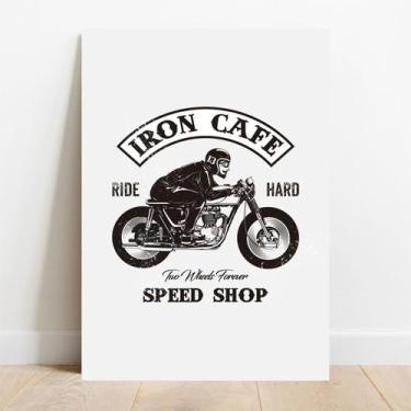 Imagem de Placa Decorativa Iron Café - TaColado, 20x30cm
