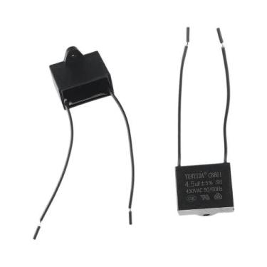 Imagem de Kit De Capacitores Retangulares CBB61 10UF 450V (3 Peças) Para Motor D