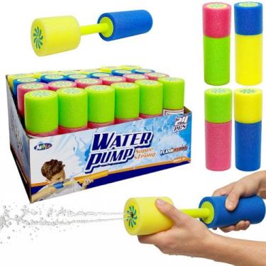 Imagem de 24 Pistolas de Água Isopor Praia Piscina Super Jato Atacado - Goal Kid
