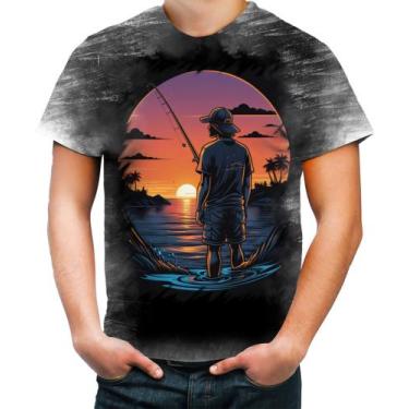 Imagem de Camiseta Desgaste Pesca Esportiva Pôr do Sol Peixes 25 - Kasubeck Stor