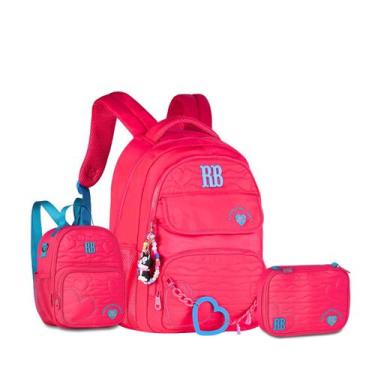 Imagem de Kit Mochila Costas Rebecca Bonbon Original 2026, Rosa