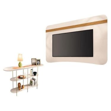 Imagem de Painel Suspenso Armony Off White Cinamomo com Aparador Infinity Off Wh