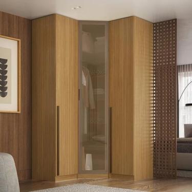 Imagem de Guarda Roupa de Canto Obliquo Reflecta 3 Portas MDF Altezza Trend Belm
