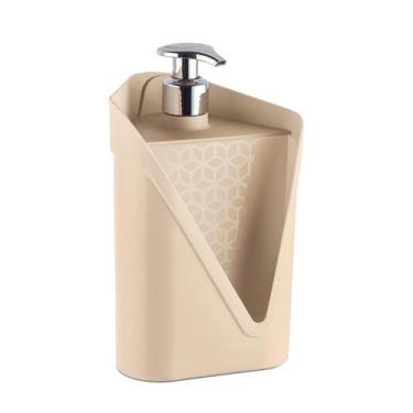 Imagem de Dispenser de Detergente e Bucha Click 500ml Organizador de Pia UZ435 -