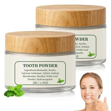 Imagem de Pó Dental Diinou com Hidroxiapatita e Menta 50 g, 2 Unidades