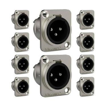 Imagem de Conector Xlr Macho Wc 1033 10 Unidades Painel Wireconex F108