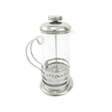 Imagem de Cafeteira Francesa Com Prensa 350ml De Vidro e Aço Inox Café Chá Livon