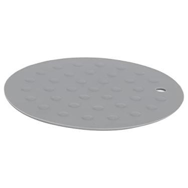 Imagem de Almofada de Silicone, Tapete de Prato de Silicone Antiderrapante Rosa para Cozinha Casa para Cozinhas Familiares Mesas de Jantar Cafés, Restaurantes, Hotéis ou Escritórios.(Cinza escuro)
