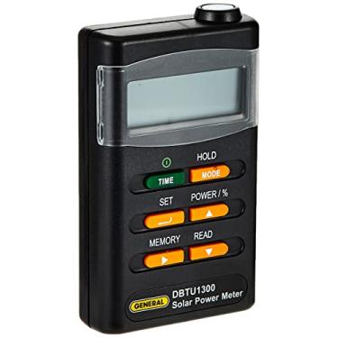 Imagem de General Tools Medidor de energia solar BTU portátil #DBTU1300 com visor LCD de 4 dígitos, alcance espectral, coseno corrido
