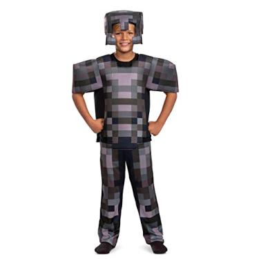 Imagem de Minecraft Costume, Official Nether Armor Outfit for Kids Minecraft Costume, Deluxe Child Size Medium (7-8)