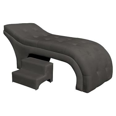 Imagem de Maca Mesa Estética Facial Cílios Sobrancelhas Salão Massagem Veludo Botonê 70 cm - Estopar