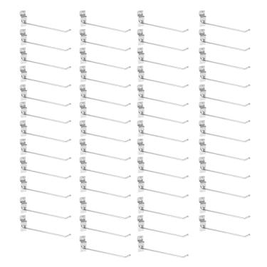 Imagem de 50 Pçs Slatwall Ganchos Acessórios Slatwall Ganchos Painel Slatwall Organização Garagem Ganchos Slat Wall Gancho Resistente Ferro Ponta Plana Peg Board Gancho Slatwall Hanger