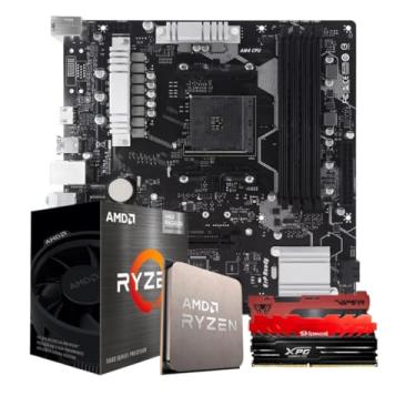 Imagem de Kit Upgrade Gamer Amd Ryzen 5 5600X + ASUS B550M + 2x8gb 3200mhz