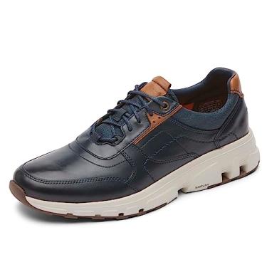 Imagem de Rockport Tênis masculino Ubal Reboundx, New Dress Blues Leather, 7.5 Wide