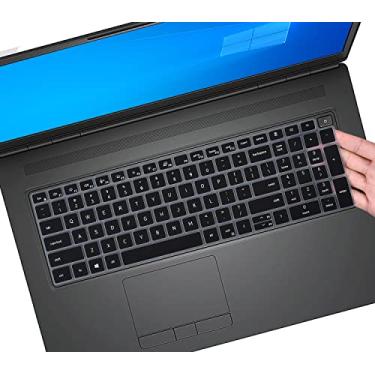 Imagem de Capa de teclado para Dell Latitude 3550 3540 5550 5540 5530 5531 5520 5521 39.6 cm, Dell Precision 3590 3591 3580 3581 3570 3571 3560 3561 3561 9,6 cm. Protetor de laptop 2025 2024 2023 2022, preto