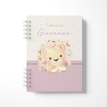 Imagem de Caderneta de Vacina Personalizada Tema Leoa - Versão Clean com Nome