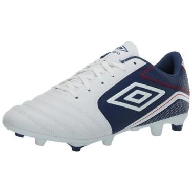 Imagem de Umbro Chuteira masculina Classico 12 Fg, Branco/Azul/Vermelho, 45