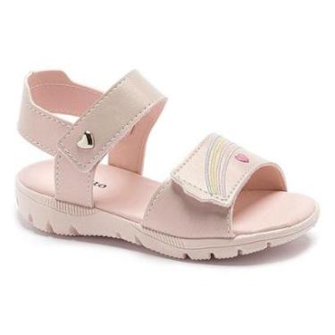 Imagem de Sandália Papete Pré-Infantil Menina Coração Velcro-Feminino