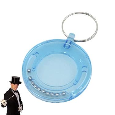 Imagem de 5 Magician Trick | Chaveiro de quebra-cabeça de fuga de moeda engraçado | Truque de perto, truques de mágica fáceis de fazer, adereços mágicos de quebra-cabeça fantástico, truques para crianças