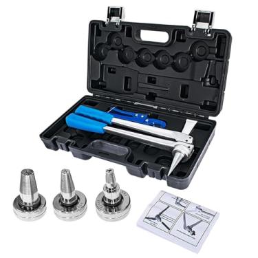 Imagem de WFLNHB O kit de ferramentas de expansão de tubo PEX atende ao padrão ASTM F1960 com cabeças expansoras de 1/2 3/4 1 e alicate de corte de tubo para adaptador de expansão Propex Wirsbo Uponor
