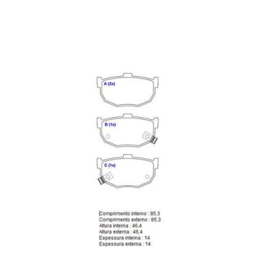 Imagem de Pastilha Freio Convencional Traseira Sem Alarme Sistema Mando 2378 Syl
