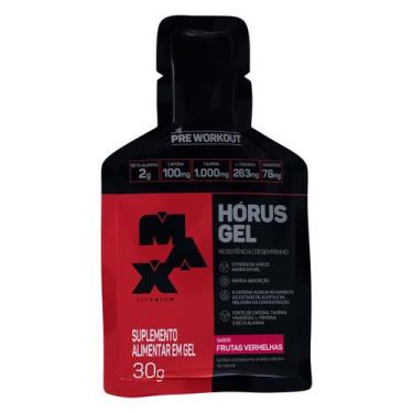 Imagem de Pré treino horus gel 10 saches de 30g frutas vermelhas max titanium