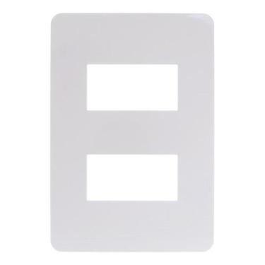 Imagem de Placa 4x2 2 Módulos Branca Orion Schneider, Branca