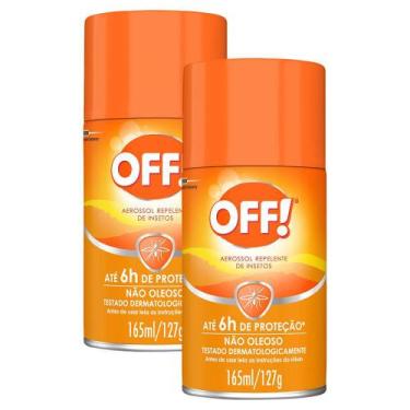 Imagem de Kit 2 Repelente de Insetos Off! Aerossol 165ml