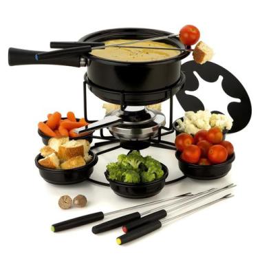 Imagem de Conjunto Panela Fondue Giratório Carrossel  16 peças Viena Completo Ki