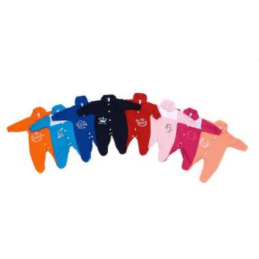 Imagem de Macacão Infantil De Malha Para Bebê Kit 2 Peças - Rizzicomercio, M, Fe