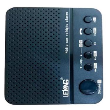 Imagem de Relogio Radio  Fm Bluetooth Le-674 Despertador Digital - Lelong