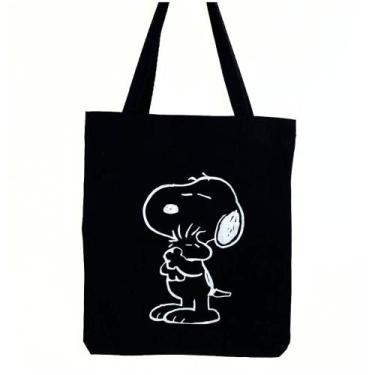 Imagem de Bolsa Ecobag  100% algodão Black Estampa SNOOPY PAI - CARIOCA MAIS