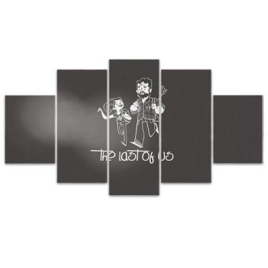 Imagem de Quadro Decorativo em Mosaico MDF The Last of Us Ellie e Joel Desenho -