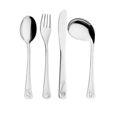 Imagem de Jogo de Talheres Infantis Mimo AN2251 Inox Prata - Mimo Style