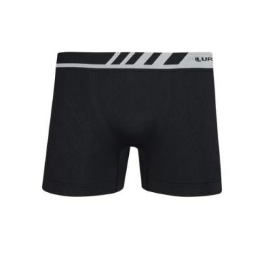 Imagem de Cueca Boxer Lupo 00671-002 Sem Costura, Preto, GG/EG