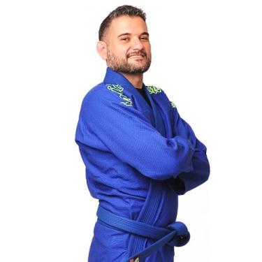 Imagem de Kimono Jiu Jitsu Trançado Azul Envio Imediato! - kimonos inv, A4
