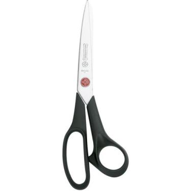 Imagem de Tesoura Multiuso 21CM INOX com Cabo Preto e Vermelho - Mundial