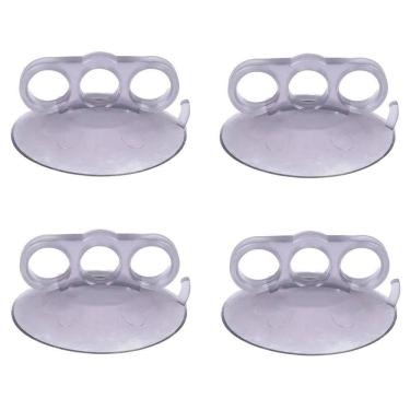 Imagem de Kit 4 Ventosa Garra 3 Dedos Cristal 110Mm Martelinho De Ouro