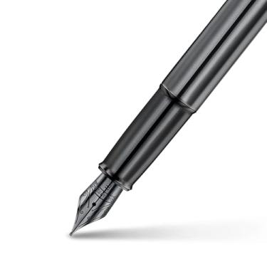 Imagem de Sheaffer 100 E9375 cinza escuro perolado com caneta PVD Appointments | Caneta cinza premium | Caixa de presente para caneta premium (Fonte (média))